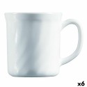 Kop Luminarc Trianon Branco Vidro 290 ml (6 Unidades) (Pack 6x)