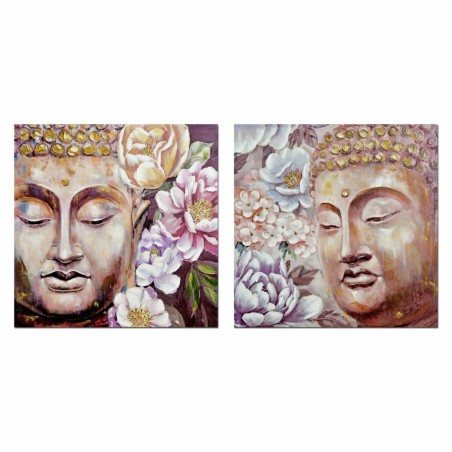 Bild DKD Home Decor Buddha 80 x 3 x 80 cm Orientalisch (2 Stück) Bild DKD Home Decor Buddha 80 x 3 x 80 cm Orientalisch (2 Stück)