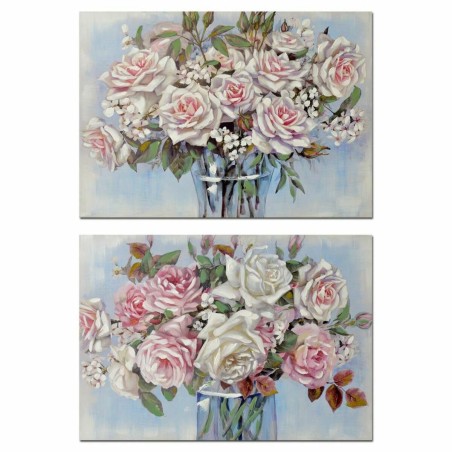 Cuadro DKD Home Decor Florero 100 x 3 x 70 cm Shabby Chic (2 Unidades) Cuadro DKD Home Decor Florero 100 x 3 x 70 cm Shabby Chic (2 Unidades)