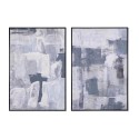 Quadro DKD Home Decor 83 x 4,5 x 122,5 cm 83 x 4,5 x 123 cm Astratto Città (2 Unità)