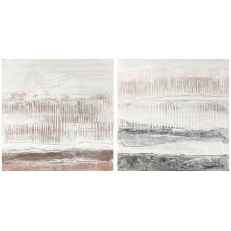 Pintura DKD Home Decor 100 x 3,7 x 100 cm Abstrato Urbana (2 Unidades) Pintura DKD Home Decor 100 x 3,7 x 100 cm Abstrato Urbana (2 Unidades)