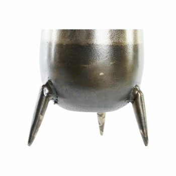 Vase DKD Home Decor 15,5 x 15,5 x 26 cm Silver Golden Aluminium Modern (2 Units)