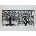 Decoração de Parede DKD Home Decor Árvore Metal (98 x 1 x 98 cm) (2 Unidades)