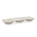 bandeja de aperitivos Bidasoa Ikonic Cinzento Plástico Melamina 28,6 x 10,9 x 3,1 cm (12 Unidades) (Pack 12x)