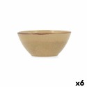 Tigela Bidasoa Ikonic Cerâmica Castanho (15,8 x 15 x 7 cm) (Pack 6x)