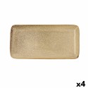 Recipiente de Cozinha Bidasoa Ikonic Cerâmica Castanho (28 x 14 cm) (Pack 4x)