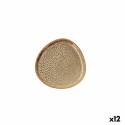 Prato de Jantar Bidasoa Ikonic Castanho Cerâmica 11 x 11 cm (12 Unidades) (Pack 12x)