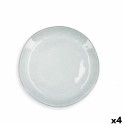 Prato de Jantar Quid Boreal Azul Cerâmica 27 cm (4 Unidades)