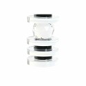 Castiçais DKD Home Decor Azul Preto Cristal 6 x 6 x 16 cm