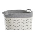 Conjunto de Cestas DKD Home Decor Cinzento Algodão (3 Peças) (35 x 35 x 40 cm)