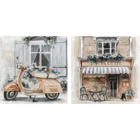 Leinwand DKD Home Decor Straße Traditionell 90 x 3,7 x 90 cm 90 x 3,5 x 90 cm (2 Stück) Leinwand DKD Home Decor Straße Traditionell 90 x 3,7 x 90 cm 90 x 3,5 x 90 cm (2 Stück)
