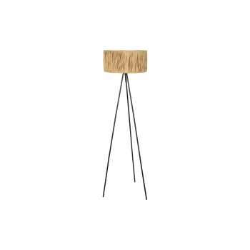 Floor Lamp DKD Home Decor Brown Black Metal Raffia 50 W 220 V 56 x 46 x 140 cm