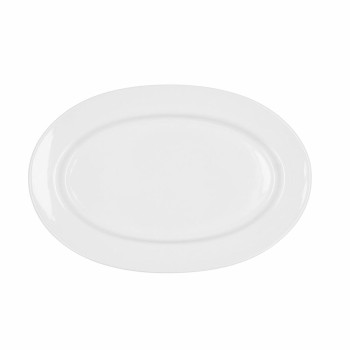 Teglia da Cucina Bidasoa Glacial Ceramica Bianco (32 x 22 cm) (Pack 3x)