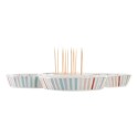 Snack tray DKD Home Decor Multicolour 22 x 22 x 3 cm Stoneware