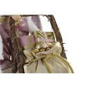 Adorno Natalício DKD Home Decor Multicolor Cor de Rosa Dourado Madeira Metal Pai Natal 30 x 40 cm 42 x 25 x 48 cm