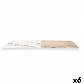Vassoio per aperitivi Quid Boreal Bicolore Plastica Melammina 30 x 20 cm (6 Unità) (Pack 6x)