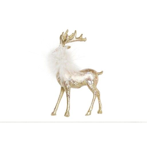 Decorazione Natalizia DKD Home Decor Resina Renna (8 x 4 x 12 cm)