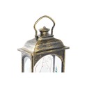 Lighting decoration DKD Home Decor Christmas Black Golden (7 x 4 x 13,5 cm) (3 Units)