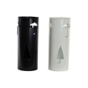 Suporte de guarda-chuva DKD Home Decor 19 x 47 cm Branco Preto Aço Guarda-Chuva 19 x 19 x 47 cm (2 Unidades)