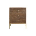 Cómoda DKD Home Decor Metal Madeira de mangueira (70 x 40 x 90 cm)