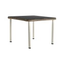Conjunto de Sofá y Mesa DKD Home Decor Cristal ratán sintético Acero (190 x 190 x 70 cm)