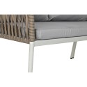 Conjunto de Sofá y Mesa DKD Home Decor Cristal ratán sintético Acero (190 x 190 x 70 cm)