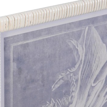 Pintura DKD Home Decor Cristal Concha 50 x 2 x 60 cm 50 x 60 x 2,5 cm (4 Peças)