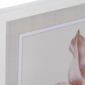 Pintura DKD Home Decor Cristal Bétula 55 x 70 x 2,5 cm 55 x 2,5 x 70 cm Bloemen (4 Peças)
