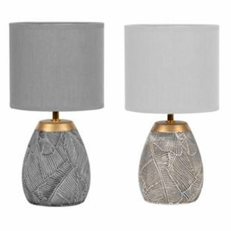 Desk lamp DKD Home Decor Ceramic Grey Beige Golden Brown White Stoneware 220 V 50 W (2 Units) (18 x 18 x 35 cm) Desk lamp DKD Home Decor Ceramic Grey Beige Golden Brown White Stoneware 220 V 50 W (2 Units) (18 x 18 x 35 cm)