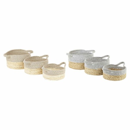Basket set DKD Home Decor 27 x 27 x 16 cm Seagrass (2 Units) Basket set DKD Home Decor 27 x 27 x 16 cm Seagrass (2 Units)