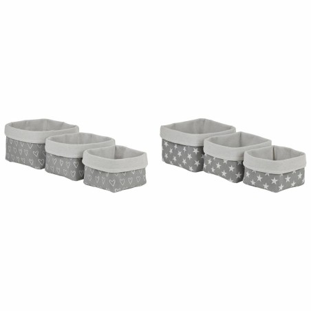 Conjunto de Cestas DKD Home Decor 23 x 23 x 16 cm (2 Unidades)
