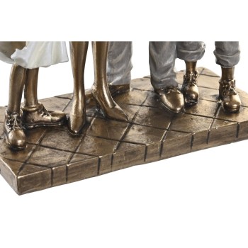 Statua Decorativa DKD Home Decor 24 x 11,5 x 34 cm Multicolore Famiglia (2 Unità)