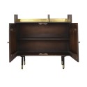 Scaffale DKD Home Decor Nero Dorato Metallo Marrone scuro Legno di mango 4 Mensole (90 x 35 x 200 cm)
