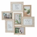 Moldura de Fotos DKD Home Decor Cristal Natural Madeira MDF Escandinavo (50,5 x 1,8 x 48 cm)