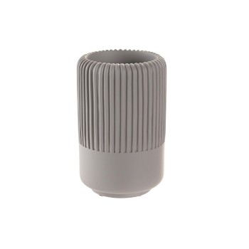 Copo DKD Home Decor 7 x 7 x 11 cm Cinzento Cimento