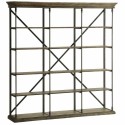 Scaffale DKD Home Decor Sheesham Marrone Marrone scuro Grigio chiaro Legno Metallo 213 x 43 x 220 cm