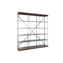 Scaffale DKD Home Decor Sheesham Marrone Marrone scuro Grigio chiaro Legno Metallo 213 x 43 x 220 cm