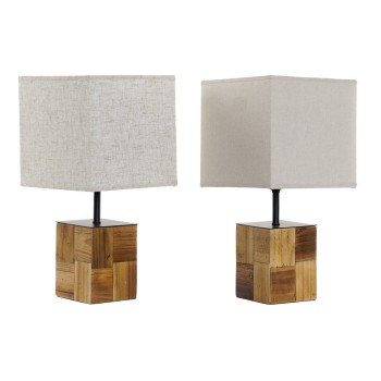 Desk lamp DKD Home Decor 20,5 x 20,5 x 40 cm Fir Metal 220 V 60 W (2 Units)
