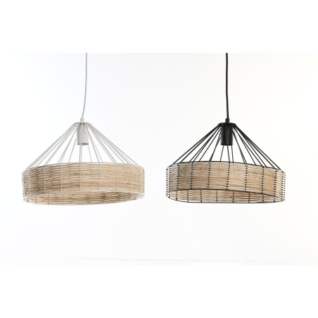 Ceiling Light DKD Home Decor 35 x 35 x 22 cm Black Metal Rattan 50 W (2 Units) Ceiling Light DKD Home Decor 35 x 35 x 22 cm Black Metal Rattan 50 W (2 Units)