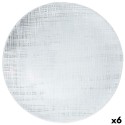 Sousplat Bidasoa Ikonic Transparente Vidro Ø 33 cm (6 Unidades) (Pack 6x)