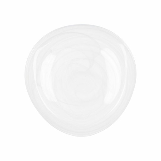 Plato Llano Quid Boreal Blanco Vidrio Ø 30 cm (6 Unidades) (Pack 6x)