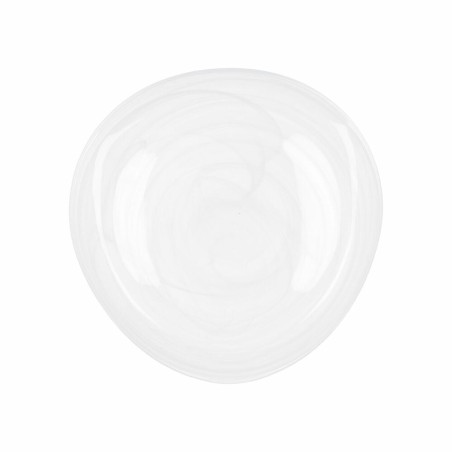 Plato Llano Quid Boreal Blanco Vidrio Ø 30 cm (6 Unidades) (Pack 6x)