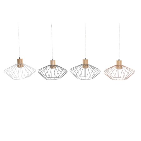 Ceiling Light DKD Home Decor 34 x 34 x 21 cm Silver Black Grey Pink Metal White 50 W 60 W Pinewood Ceiling Light DKD Home Decor 34 x 34 x 21 cm Silver Black Grey Pink Metal White 50 W 60 W Pinewood