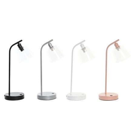Desk lamp DKD Home Decor 22 x 15 x 46 cm Crystal Silver Black Grey Pink Metal White 220 V 40 W 25 W 4 Pieces Desk lamp DKD Home Decor 22 x 15 x 46 cm Crystal Silver Black Grey Pink Metal White 220 V 40 W 25 W 4 Pieces