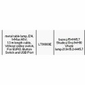 Tischlampe DKD Home Decor 22 x 15 x 46 cm Kristall Silberfarben Schwarz Grau Rosa Metall Weiß 220 V 40 W 25 W 4 Stücke