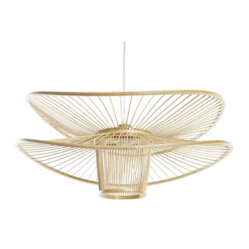 Ceiling Light DKD Home Decor Brown Bamboo 50 W 60 x 60 x 28 cm