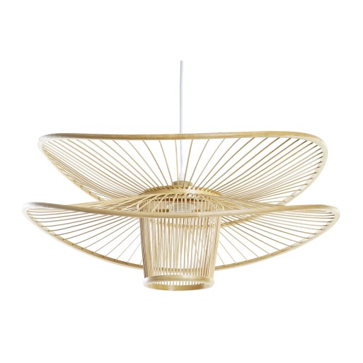 Ceiling Light DKD Home Decor Brown Bamboo 50 W 60 x 60 x 28 cm