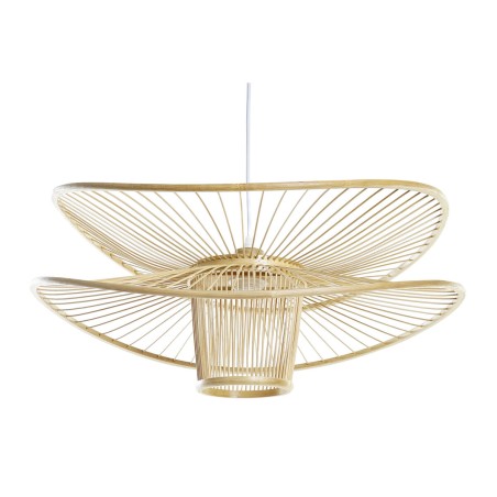 Ceiling Light DKD Home Decor Brown Bamboo 50 W 60 x 60 x 28 cm Ceiling Light DKD Home Decor Brown Bamboo 50 W 60 x 60 x 28 cm
