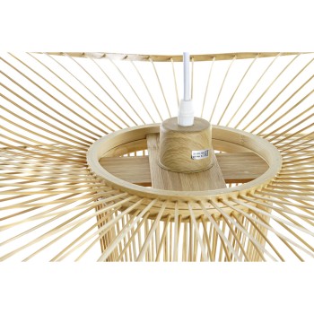 Ceiling Light DKD Home Decor Brown Bamboo 50 W 60 x 60 x 28 cm