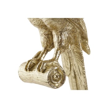 Applique DKD Home Decor Doré Résine 25 W Perroquet (14 x 11,5 x 46 cm)